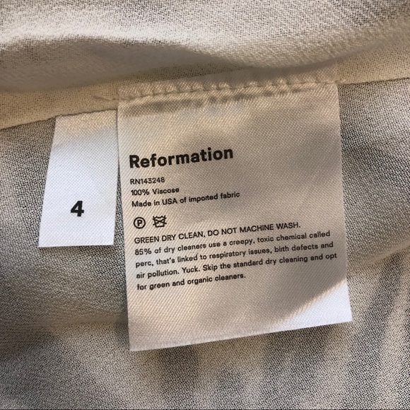 Reformation Nectarine Zebra Print Dress - Picture 5 of 5